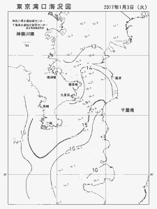東京湾口海況図(2017/01/03)