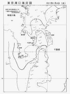 東京湾口海況図(2017/01/04)