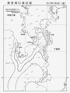 東京湾口海況図(2017/01/06)