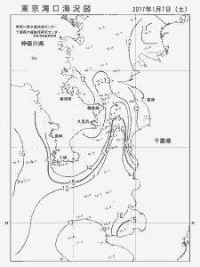 東京湾口海況図(2017/01/07)