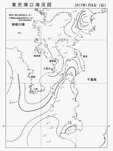 東京湾口海況図(2017/01/08)