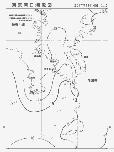 東京湾口海況図(2017/01/14)