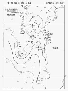 東京湾口海況図(2017/01/16)