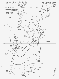 東京湾口海況図(2017/01/18)
