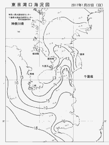 東京湾口海況図(2017/01/22)