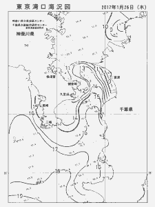 東京湾口海況図(2017/01/26)