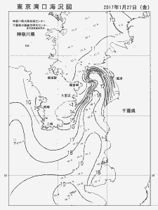 東京湾口海況図(2017/01/27)