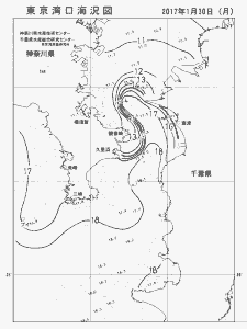 東京湾口海況図(2017/01/30)