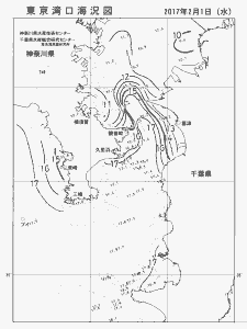 東京湾口海況図(2017/02/01)
