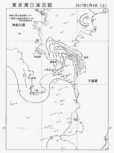 東京湾口海況図(2017/02/04)
