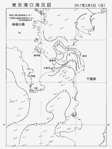 東京湾口海況図(2017/02/05)