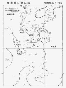 東京湾口海況図(2017/02/06)