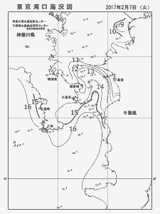東京湾口海況図(2017/02/07)