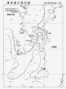 東京湾口海況図(2017/02/09)