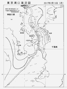 東京湾口海況図(2017/02/13)