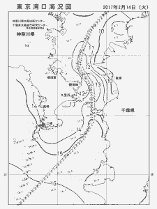 東京湾口海況図(2017/02/14)