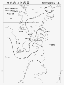 東京湾口海況図(2017/02/18)