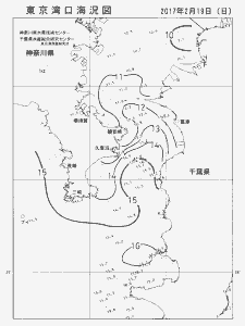 東京湾口海況図(2017/02/19)