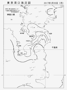 東京湾口海況図(2017/02/20)