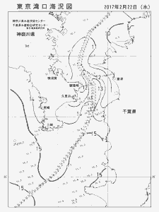 東京湾口海況図(2017/02/22)