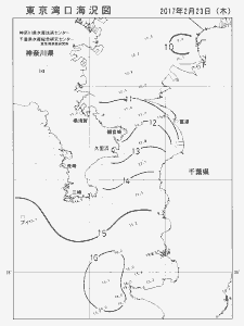 東京湾口海況図(2017/02/23)