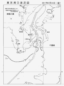 東京湾口海況図(2017/02/24)