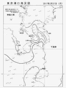 東京湾口海況図(2017/02/27)
