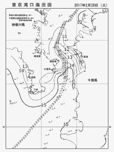 東京湾口海況図(2017/02/28)