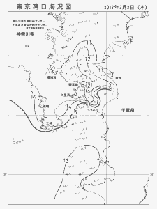 東京湾口海況図(2017/03/02)