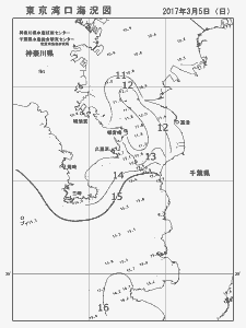 東京湾口海況図(2017/03/05)