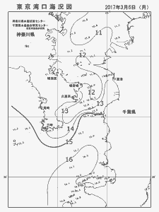 東京湾口海況図(2017/03/06)