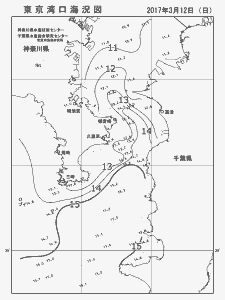 東京湾口海況図(2017/03/12)