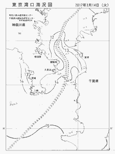 東京湾口海況図(2017/03/14)