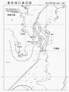 東京湾口海況図(2017/03/15)