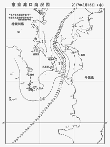 東京湾口海況図(2017/03/16)