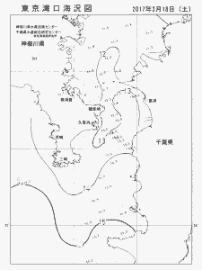 東京湾口海況図(2017/03/18)