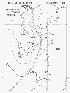 東京湾口海況図(2017/03/19)