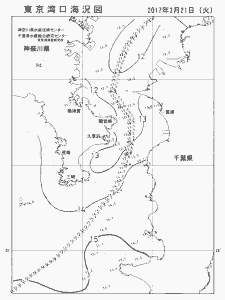 東京湾口海況図(2017/03/21)