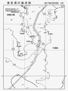 東京湾口海況図(2017/03/23)