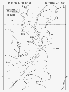 東京湾口海況図(2017/03/24)