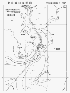 東京湾口海況図(2017/03/26)