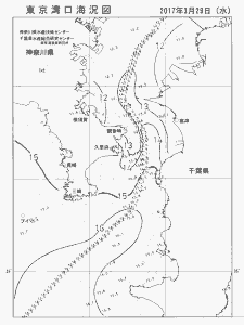 東京湾口海況図(2017/03/29)