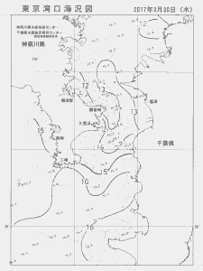 東京湾口海況図(2017/03/30)