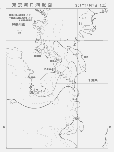 東京湾口海況図(2017/04/01)