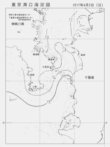 東京湾口海況図(2017/04/02)