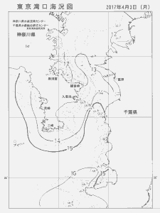 東京湾口海況図(2017/04/03)