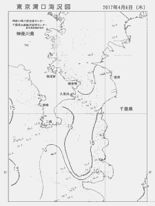 東京湾口海況図(2017/04/06)