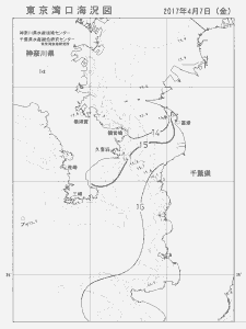 東京湾口海況図(2017/04/07)