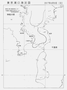 東京湾口海況図(2017/04/09)