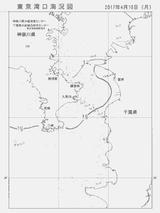 東京湾口海況図(2017/04/10)